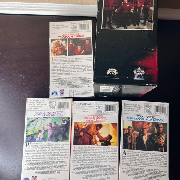 Vintage 1991 Star Trek VHS Tape Set (2, 3, 4, 5), Classic Hollywood Films anc Co - Picture 7 of 10